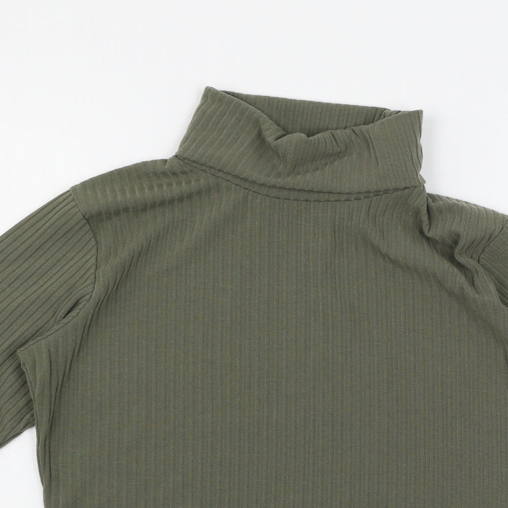 Boohoo Womens Green   Pullover Jumper Size M