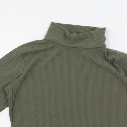 Boohoo Womens Green   Pullover Jumper Size M