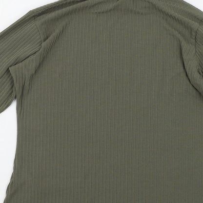 Boohoo Womens Green   Pullover Jumper Size M