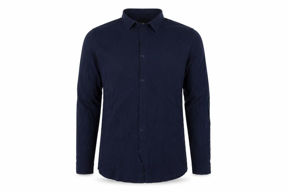 Mens UK Size M River Island Blue  Button-Up Long Sleeve Casual Shirt