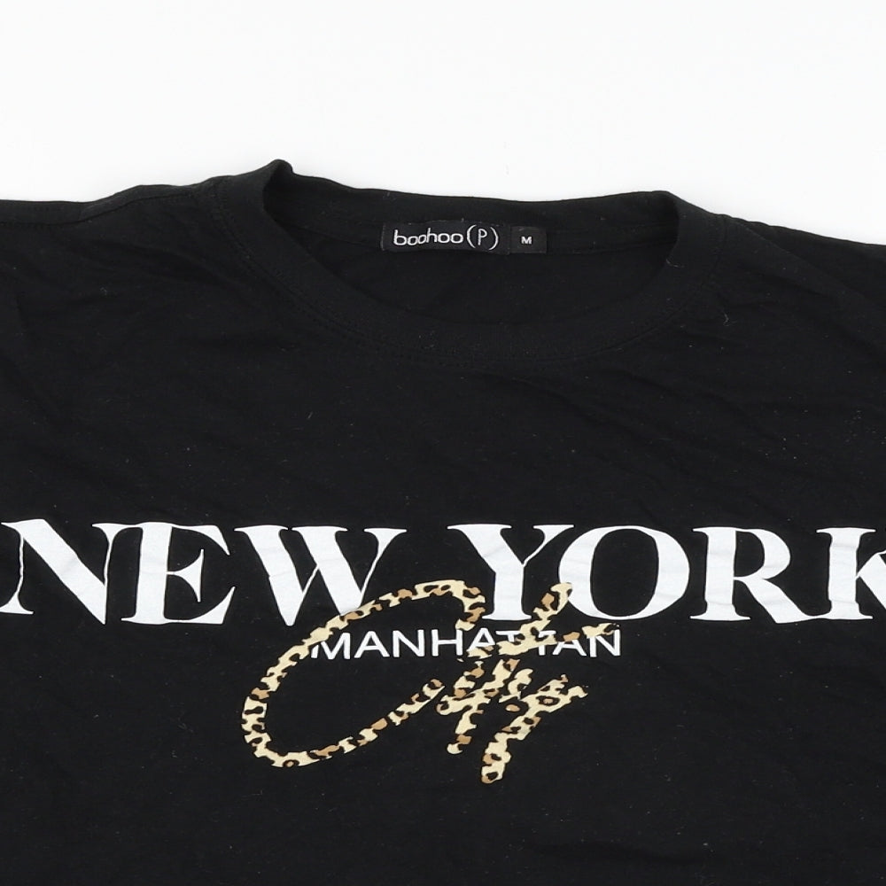 Boohoo Womens Black   Basic T-Shirt Size M