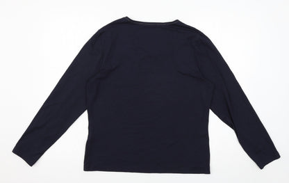 LUCIA Womens Blue   Basic T-Shirt Size 14