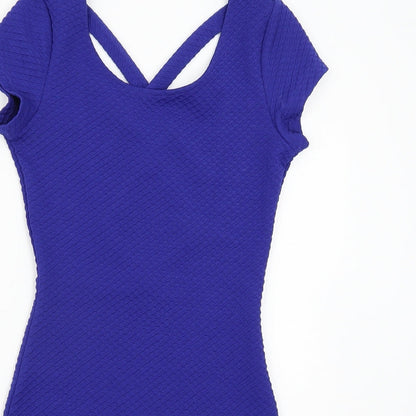 H&M Womens Blue   Bodycon  Size 6