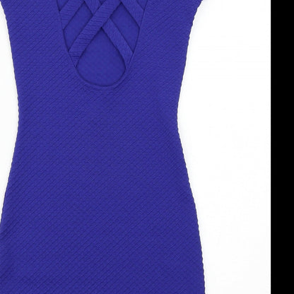 H&M Womens Blue   Bodycon  Size 6