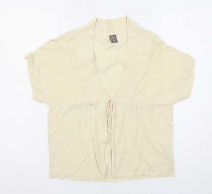 TU Womens Beige   Cardigan Jumper Size 10