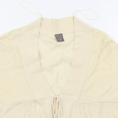 TU Womens Beige   Cardigan Jumper Size 10
