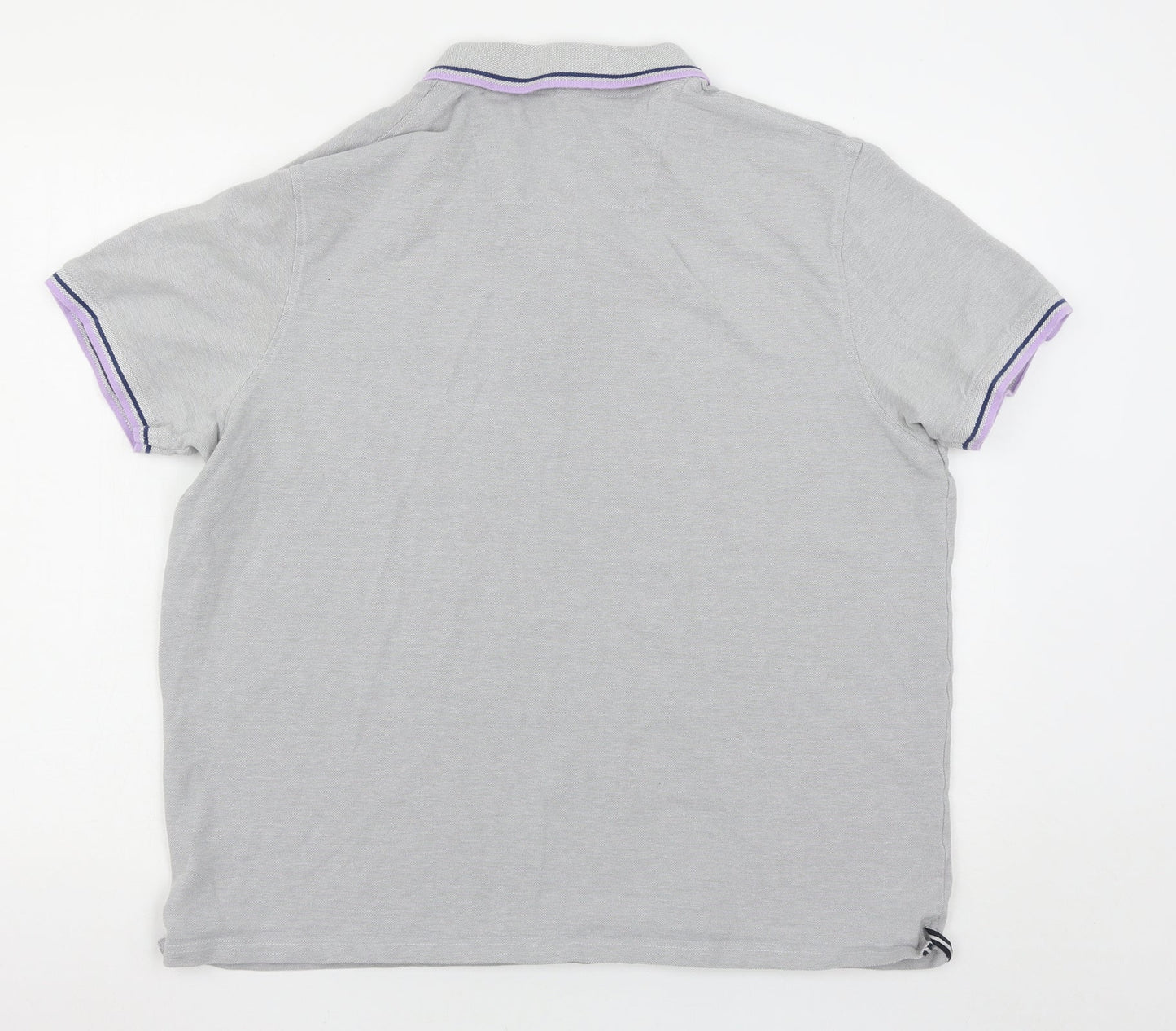 Maine New England Mens Grey    Polo Size XL