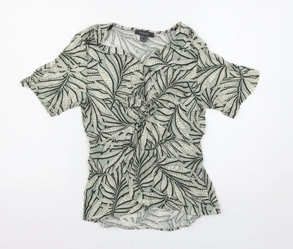 Primark Womens Green Floral  Basic Blouse Size 8