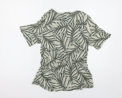 Primark Womens Green Floral  Basic Blouse Size 8