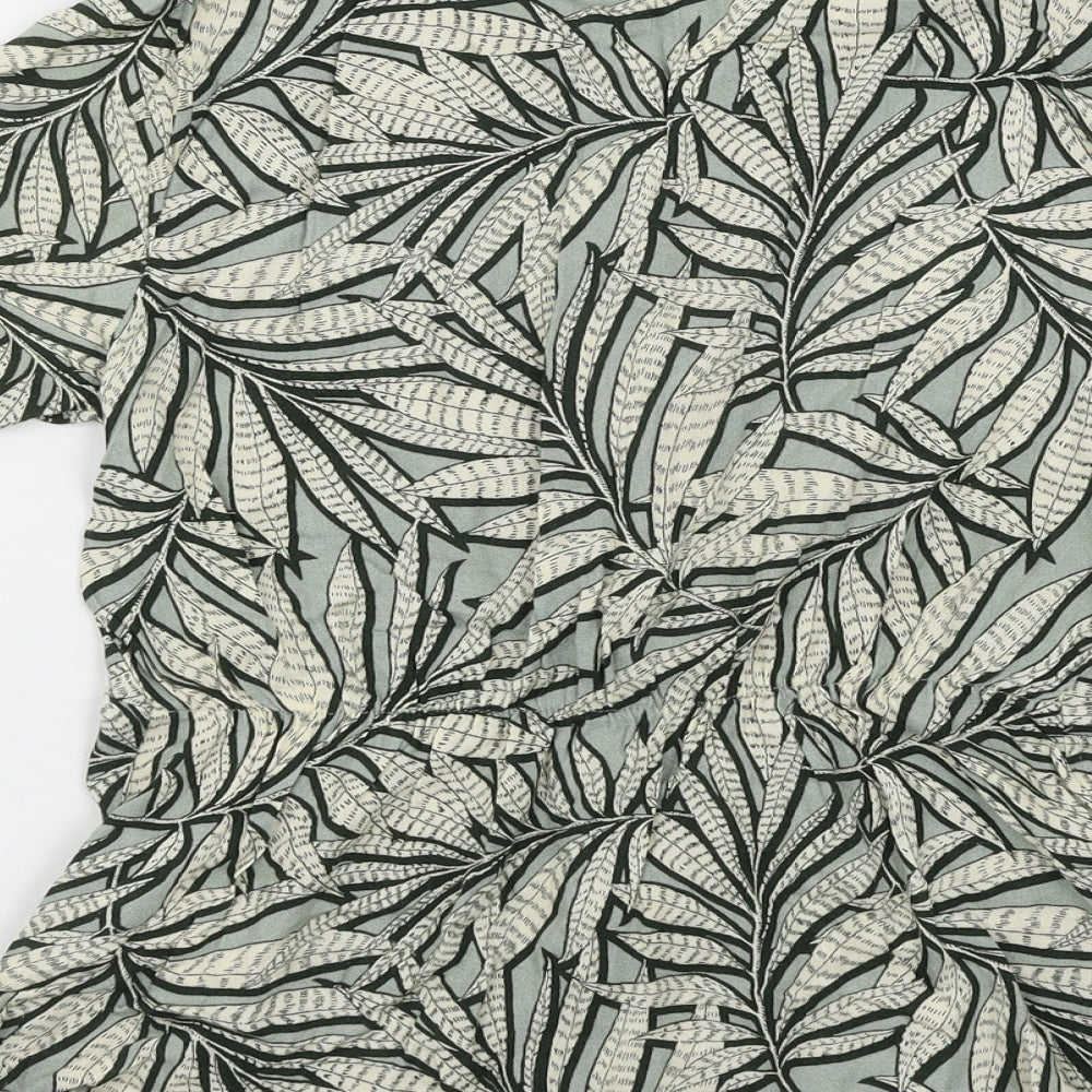 Primark Womens Green Floral  Basic Blouse Size 8