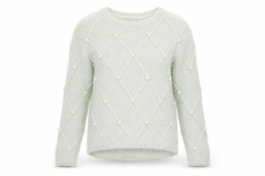 Womens UK Size 10 Red Herring White Pullover Jumper