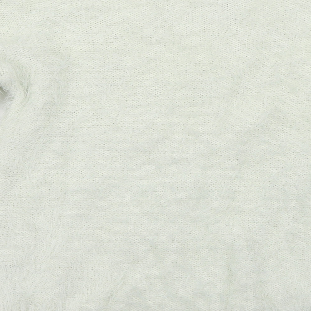 Womens UK Size 10 Red Herring White Pullover Jumper