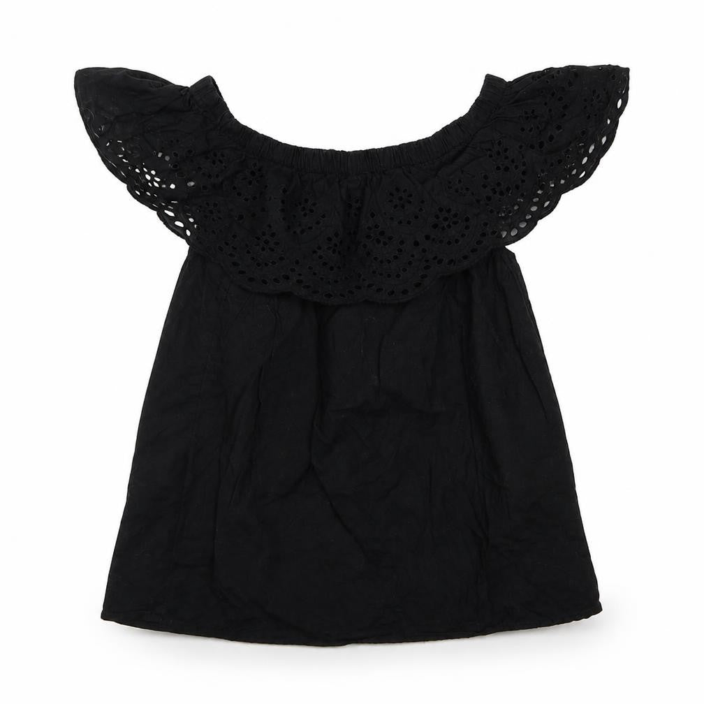 Womens UK Size 10 Atmosphere Black Basic Blouse