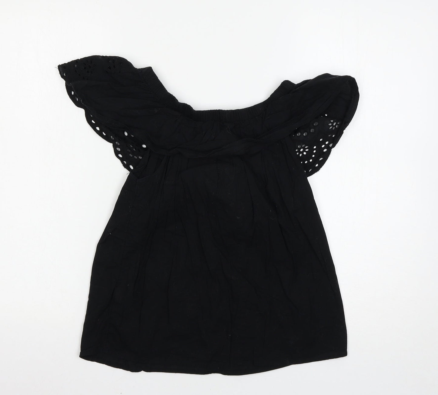 Womens UK Size 10 Atmosphere Black Basic Blouse