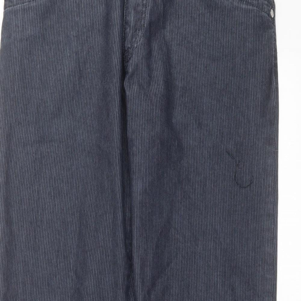 Florentino Womens Blue Striped  Trousers  Size 32 in L30 in