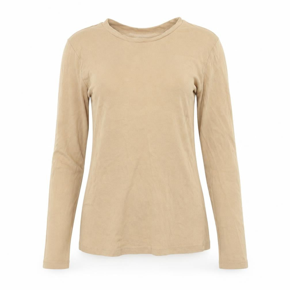 Womens UK Size XS Brave Soul Beige Basic T-Shirt