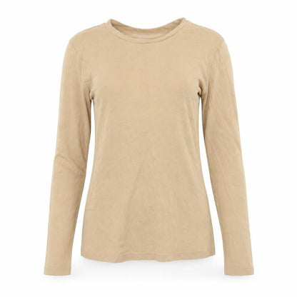 Womens UK Size XS Brave Soul Beige Basic T-Shirt