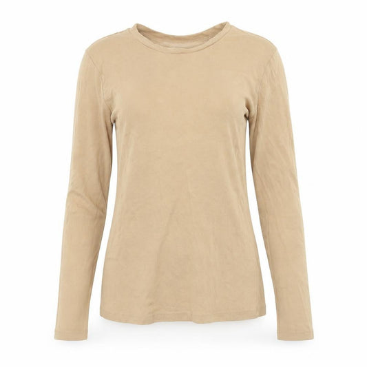 Womens UK Size XS Brave Soul Beige Basic T-Shirt