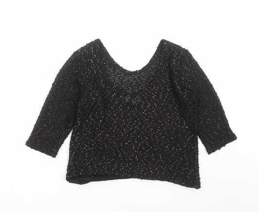 Womens UK Size 12 River Island Black Pullover Jumper