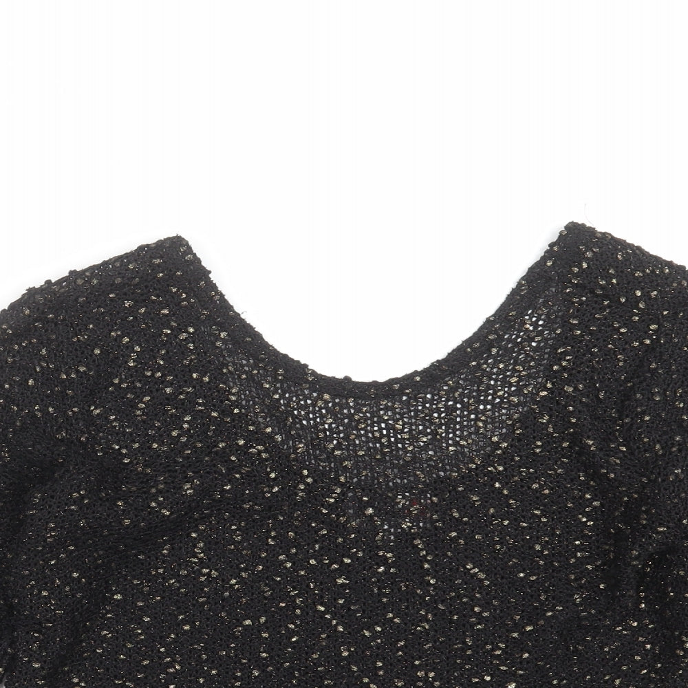 Womens UK Size 12 River Island Black Pullover Jumper