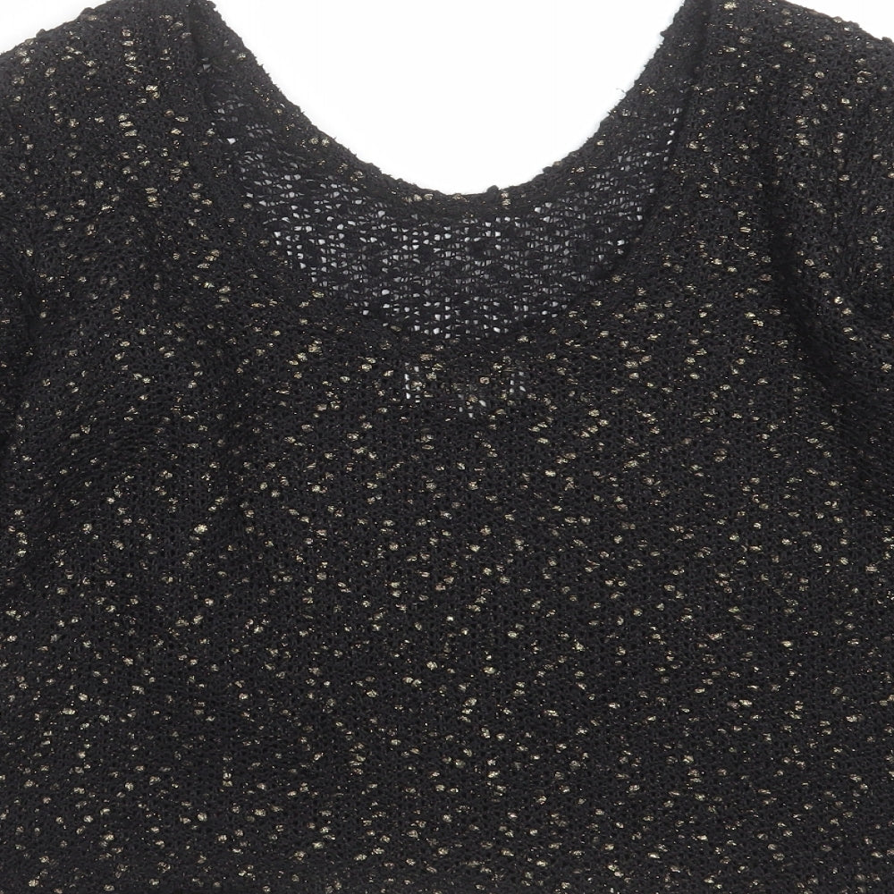 Womens UK Size 12 River Island Black Pullover Jumper