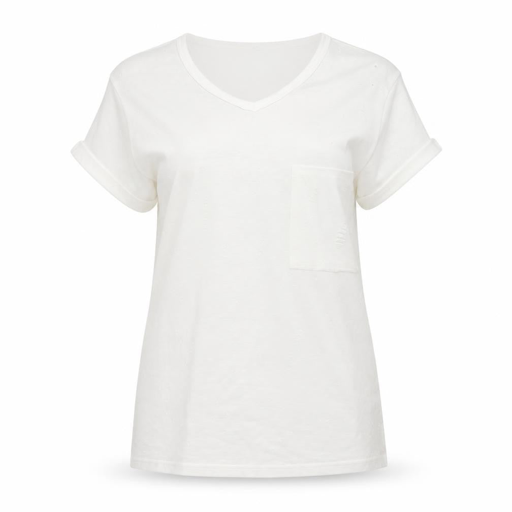 Womens UK Size M Preworn White Basic T-Shirt