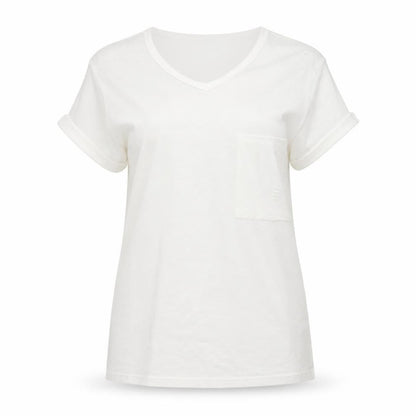 Womens UK Size M Preworn White Basic T-Shirt