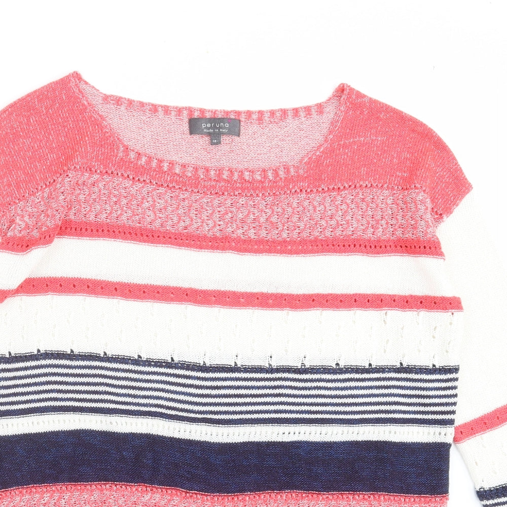 Womens UK Size 14 Marks and Spencer Multicoloured Pullover Jumper