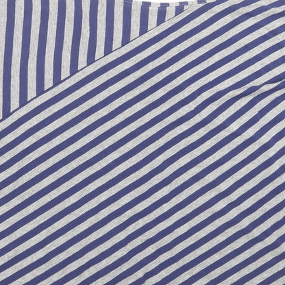 Womens UK Size M Kaleidoscope Blue Basic T-Shirt