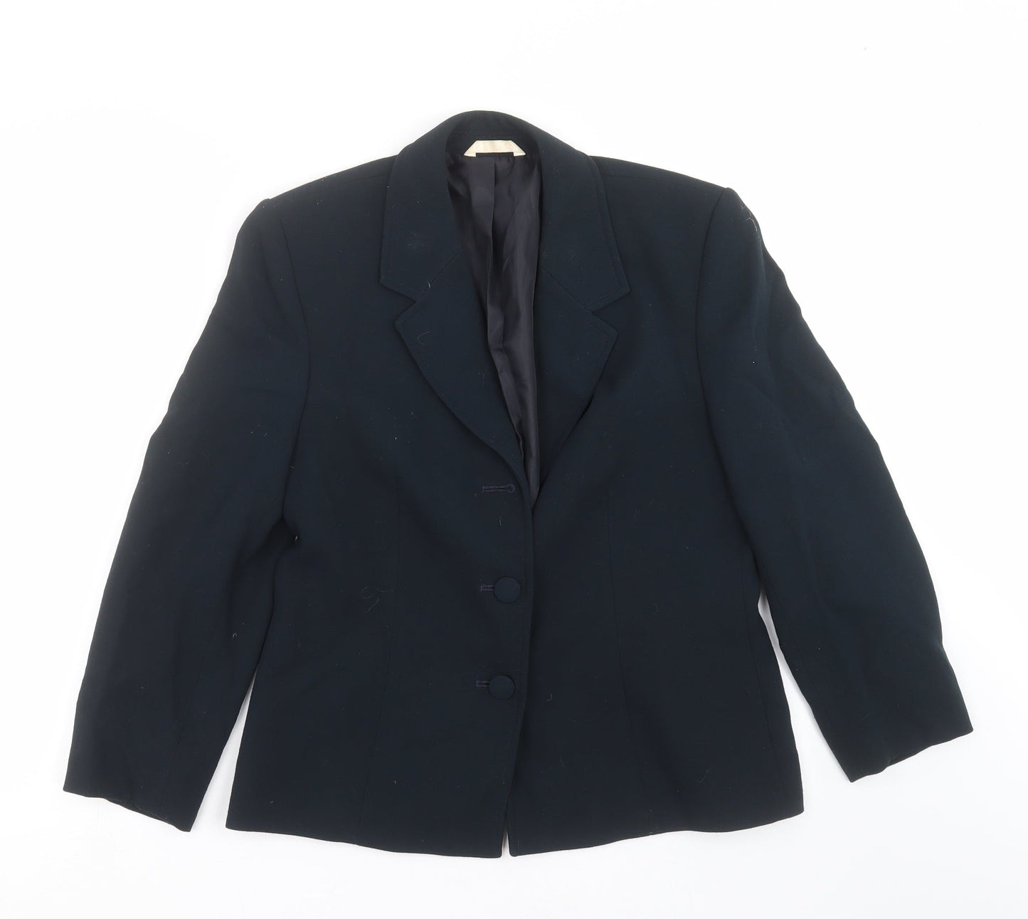 Womens UK Size 14 Preworn Regular Blue Suit Jacket