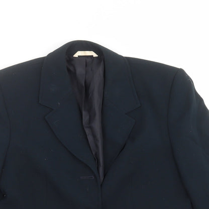 Womens UK Size 14 Preworn Regular Blue Suit Jacket