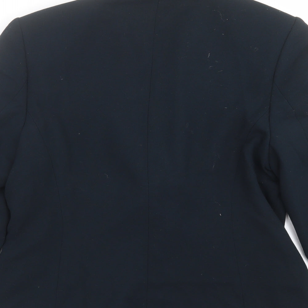 Womens UK Size 14 Preworn Regular Blue Suit Jacket