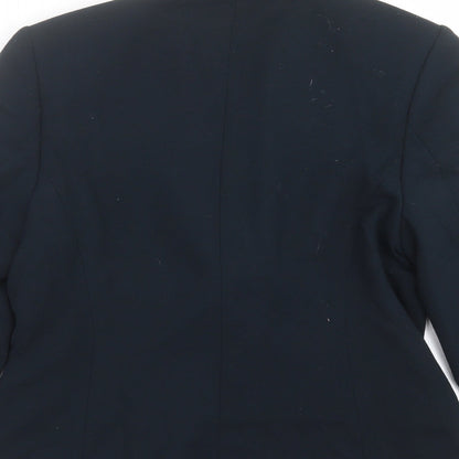 Womens UK Size 14 Preworn Regular Blue Suit Jacket