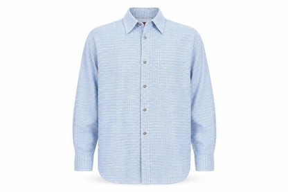 Mens UK Size M Moto Jeanswear Blue  Button-Up Long Sleeve Casual Shirt
