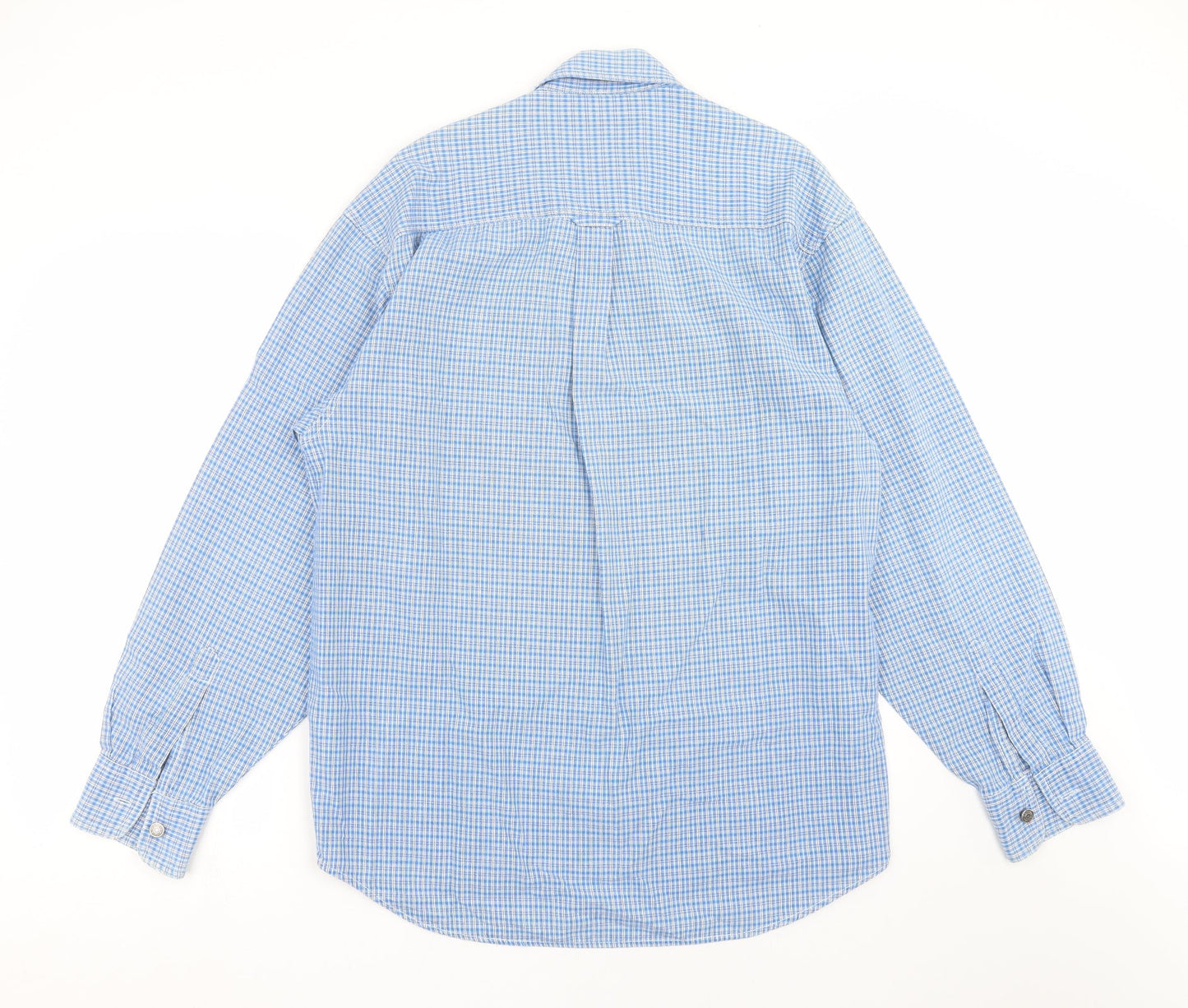Mens UK Size M Moto Jeanswear Blue  Button-Up Long Sleeve Casual Shirt