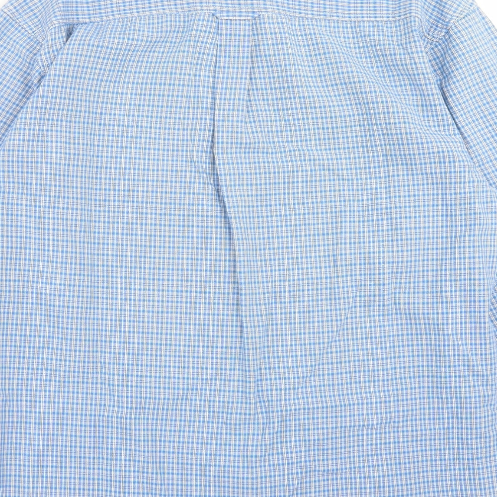 Mens UK Size M Moto Jeanswear Blue  Button-Up Long Sleeve Casual Shirt
