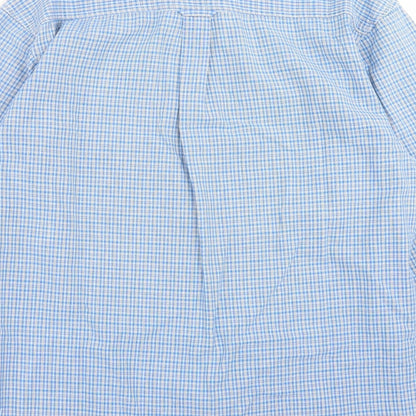 Mens UK Size M Moto Jeanswear Blue  Button-Up Long Sleeve Casual Shirt