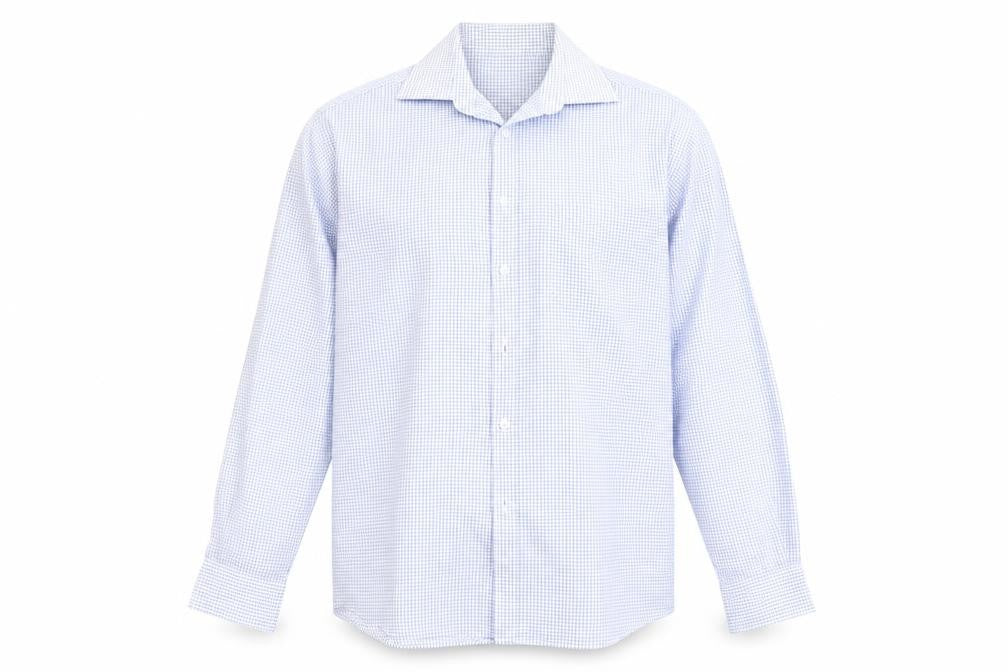 Mens UK Size 15.5 Burton Blue  Button-Up Long Sleeve Casual Shirt