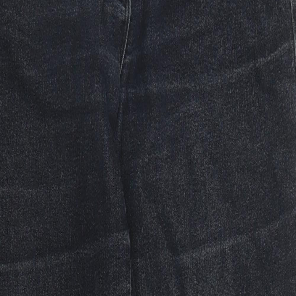 Womens UK Size 10 Preworn Regular Fit Skinny Black Jeans