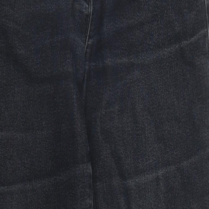 Womens UK Size 10 Preworn Regular Fit Skinny Black Jeans