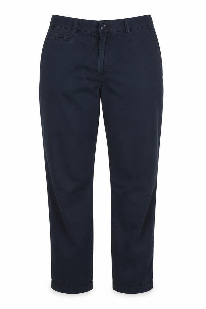 Womens UK Size 8 M&S Regular Fit Carpenter Blue Trousers