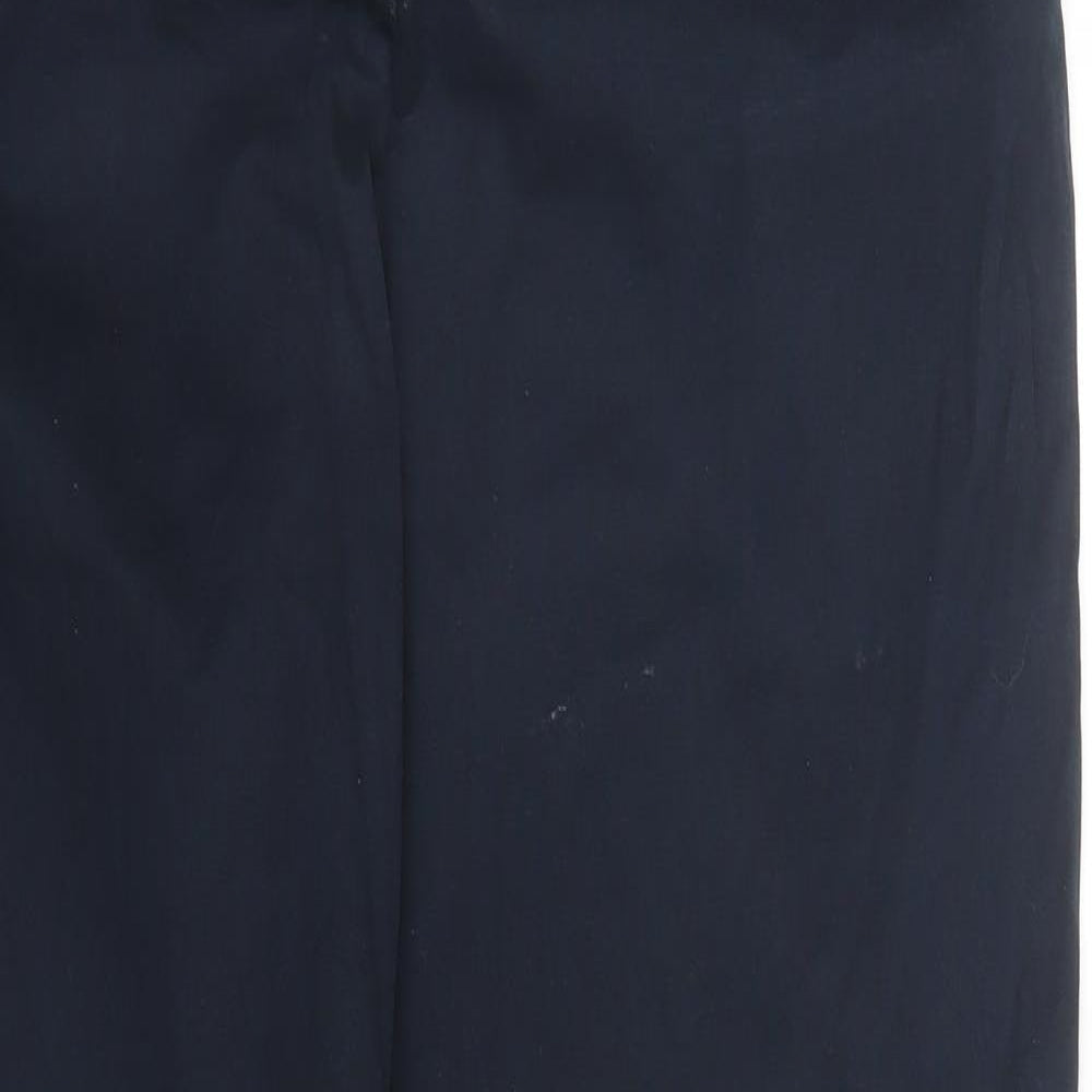 Womens UK Size 8 M&S Regular Fit Carpenter Blue Trousers