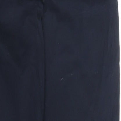 Womens UK Size 8 M&S Regular Fit Carpenter Blue Trousers