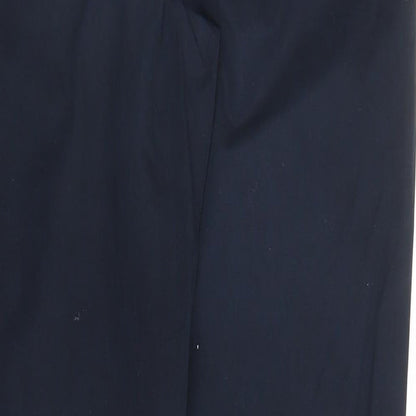 Womens UK Size 8 M&S Regular Fit Carpenter Blue Trousers