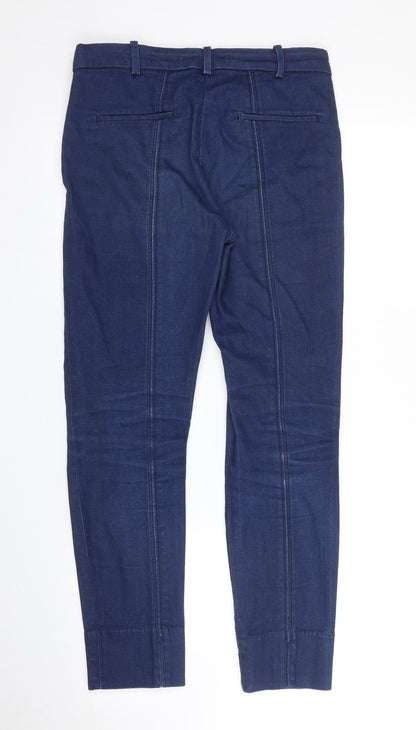 Womens UK Size 8 Leana Woman Slim Fit Capri Blue Jeans