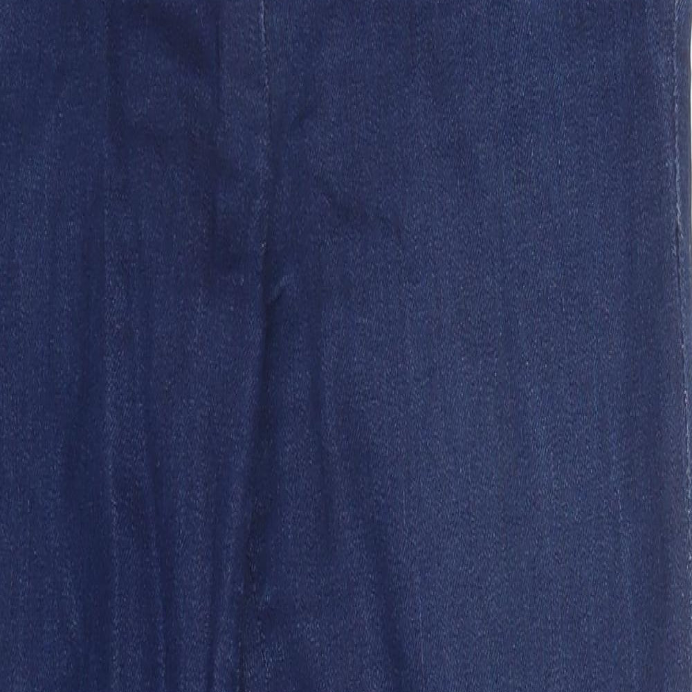 Womens UK Size 8 Leana Woman Slim Fit Capri Blue Jeans