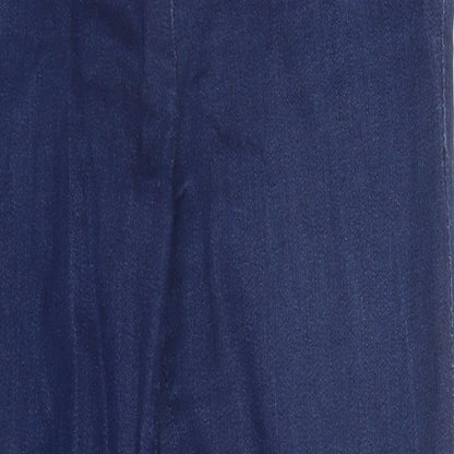 Womens UK Size 8 Leana Woman Slim Fit Capri Blue Jeans