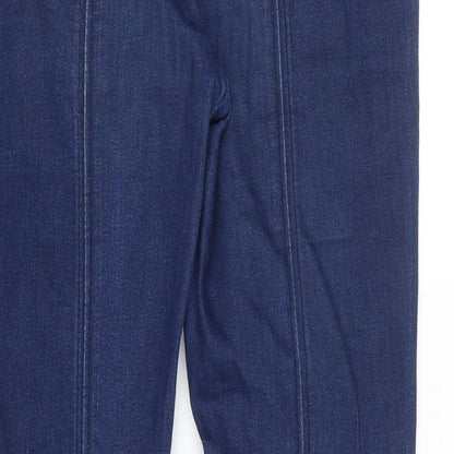 Womens UK Size 8 Leana Woman Slim Fit Capri Blue Jeans