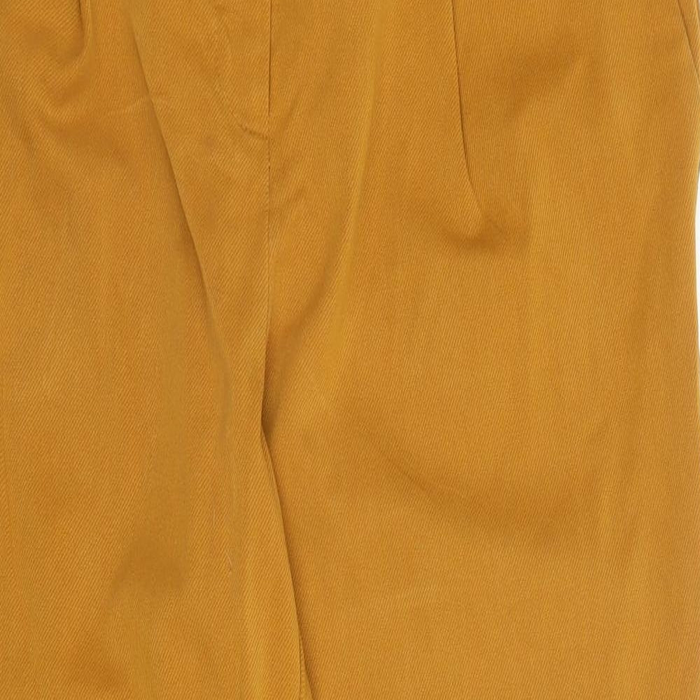 F&F Womens Yellow   Carrot Trousers Size 12 L26 in