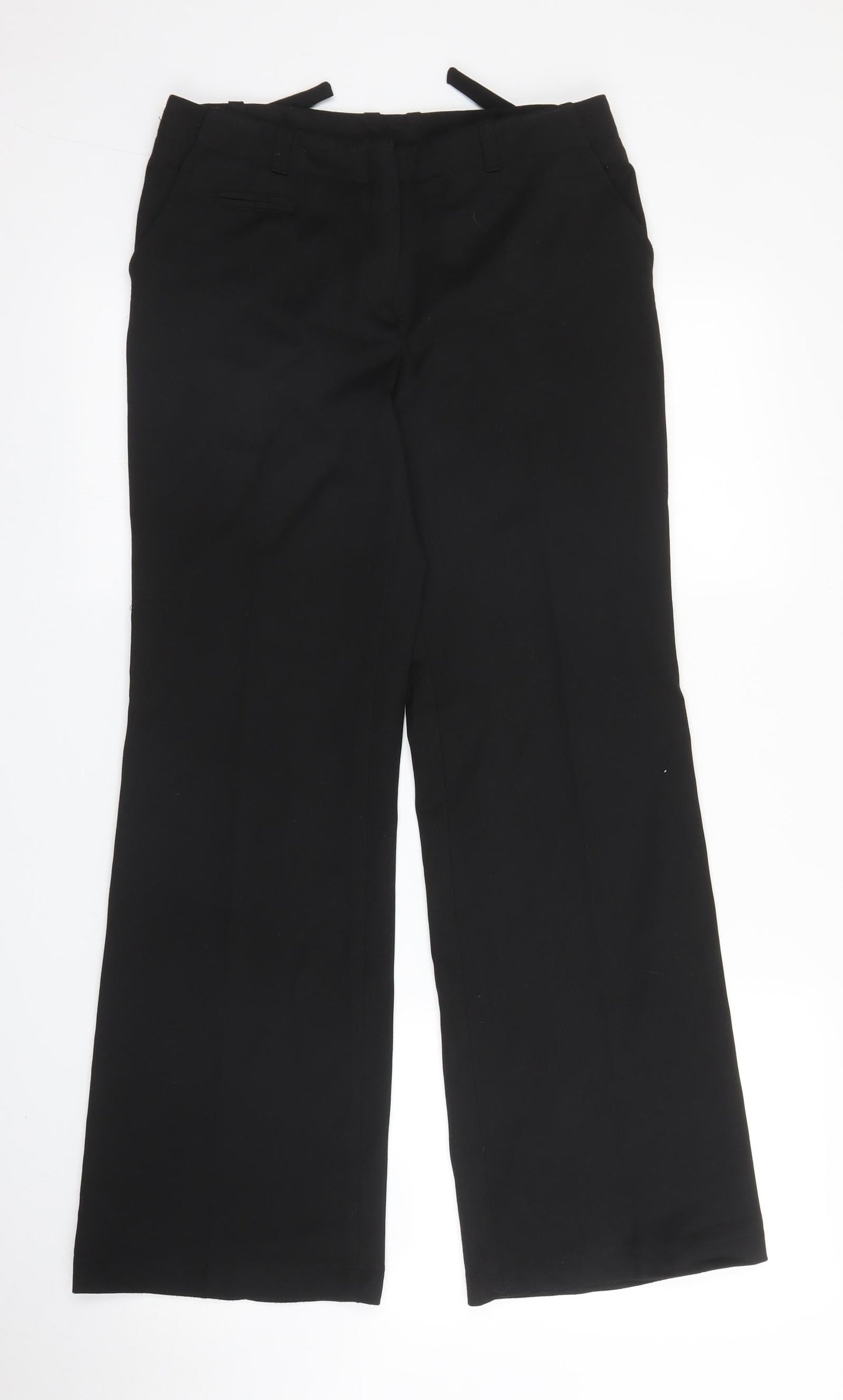 SLN Womens Black   Trousers  Size 10 L29 in